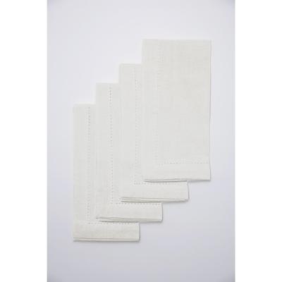 AMETHYST 4 PK NAPKINS by LINTEX LINENS in White (S...