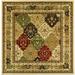 Lyndhurst 221 Multi / Ivory 8' X 8' Square Square Rug by Safavieh in Multi Ivory