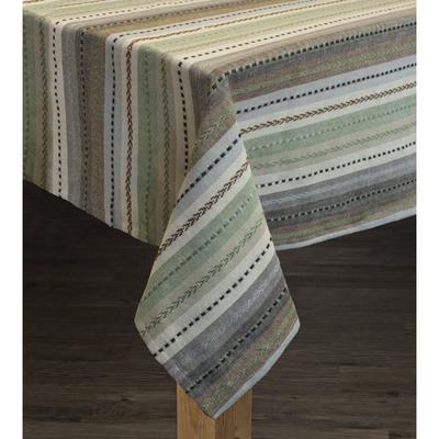 Wide Width PHOENIX TABLECLOTHS by LINTEX LINENS in Natural (Size 60" W 84" L)