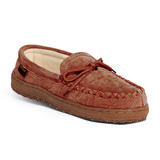 Wide Width Men's Men's Cloth Moccasin by Old Friend Footwear in Chestnut (Size 10 W)