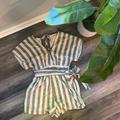 American Eagle Outfitters Pants & Jumpsuits | American Eagle Romper - Size Small - Great Condition | Color: Cream/Gray | Size: S