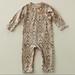 Jessica Simpson Bottoms | Jessica Simpson Baby Girl Romper Jumpsuit 6-9 Months | Color: Gray/Orange | Size: 6-9mb