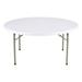 Norwood Commercial Furniture Multipurpose Indoor Outdoor Heavy Duty Portable 5 Ft Round Blow Molded Folding Table (60" Diameter) Plastic/Resin | Wayfair