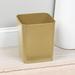mDesign Plastic Bathroom Trashcan Wastebasket Garbage Bin Plastic in Yellow | 8.5 H x 8.5 W x 1.1 D in | Wayfair 9197MDBA