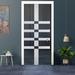 Barn Door - Glass-Door.us Sliding Glass Barn Door w/ Installation Hardware Kit Metal | 80 H x 40 W x 0.4 D in | Wayfair PSGD-GH-0038-P-07