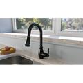 Huntington Brass Pull Down Single Handle Kitchen Faucet in Black | 15.5 H in | Wayfair K4911049-MYJ