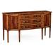 Buckingham 67.5" Wide 3 Drawer Buffet Table Wood in Brown/Red Jonathan Charles Fine Furniture | 38 H x 67.5 W x 22.25 D in | Wayfair 492637-MAH