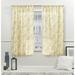 Nicole Miller New York Dara Light Filtering, Semi Sheer Rod Pocket Curtain Panels Polyester in Yellow/Brown | 63 H in | Wayfair YB013635DSNMA1 A152