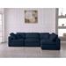 Multi Color Sectional - Latitude Run® Burrows 119" Wide Reversible Down Cushion Modular Corner Sectional | 32 H x 119 W x 79 D in | Wayfair