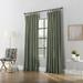 August Grove® Archaeo Sarro Washed Cotton Semi-Sheer Tab Top Curtain Panel 100% Cotton in Green/Blue | 63 H in | Wayfair