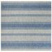 Blue 48 x 0.25 in Indoor/Outdoor Area Rug - Highland Dunes Burnsville Striped Gray/Navy Area Rug | 48 W x 0.25 D in | Wayfair