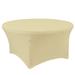 Eider & Ivory™ Kennard Round Tablecloth Polyester in White | 60 W x 60 D in | Wayfair 08264EA6DE49444F828683104D36A270
