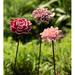 Arlmont & Co. Bellinggrath Flower 3 Piece Garden Stake Set Ceramic | 29 H x 4.5 W x 4.5 D in | Wayfair 003C88ED9CE64410AB8DB7DF63E1DEDF