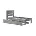 Viv + Rae™ Decimus Solid Wood Platform Bed w/ Trundle Wood in Brown | 41.5 H x 42 W x 78.25 D in | Wayfair 176B7BEC28E74C62BEC9CC915DAC5501