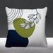 ULLI HOME Lupita Mid-Century Indoor/Outdoor Throw Pillow Polyester/Polyfill blend | 18 H x 18 W x 4.5 D in | Wayfair Lupita_Chartreuse_Square_18x18