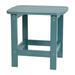 Charlestown All-Weather Poly Resin Wood Adirondack Side Table in Teal [JJ-T14001-TL-GG] - Flash Furniture JJ-T14001-TL-GG