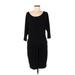 Jax Casual Dress - DropWaist: Black Solid Dresses - Women's Size 8