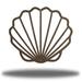 Rosecliff Heights Schmid Scallop Shell Metal in Brown | 18 H x 18 W x 0.0625 D in | Wayfair 9D1E887ED2C84F4FA5FFEBF63F7A9BCD