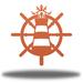 Longshore Tides Chere Ship Wheel Lighthouse Wall Accent Metal in Orange | 12 H x 12 W x 0.06 D in | Wayfair 2A1BA39B3485483BAE0F776D9D9D8F96