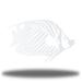 Red Barrel Studio® Casselman Butterfly Fish Metal in White | 14.5 H x 24 W x 0.06 D in | Wayfair B2EFAAA58E554512AD915B9796C4FEEB