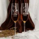 Verres à vin gravés personnalisés M. et Mme flûtes de mariage décoration de fête verre à