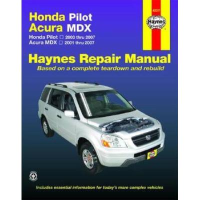 Haynes Honda Pilot Acura Mdx Automotive Repair Manual