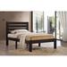 Contemporary Casual Kenney Queen Bed with Side Rails & 12 Slats in Espresso