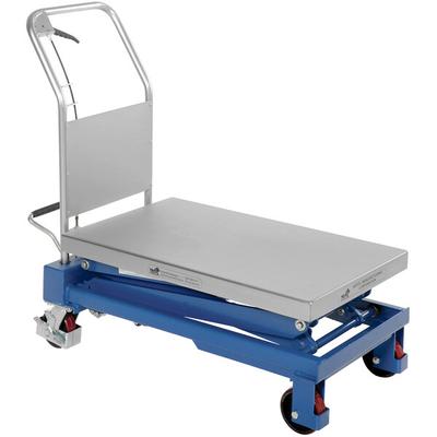 Vestil CART-800-D-TS 20" x 35 1/2" Hydraulic Elevating Cart with 15 1/2" - 51 7/8" Lift and 800 lb. Capacity