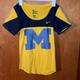 Nike Tops | Nike Women’s Michigan Wolverines Shirt. Size Small. | Color: Yellow | Size: S