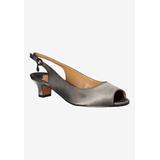 Wide Width Women's Jenvey Slings by J.Renee® by J. Renee in Dark Grey Taupe (Size 8 1/2 W)