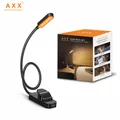 AXX Clip Book Light 1700K Ambre Lampes de Lecture pour Lit Rechargeable Clip Light pour Enfants