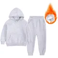 Ensemble de Sport deux pièces pour garçon et fille sweat-shirt en coton polaire survêtement pour