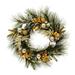 Vickerman 675809 - 24" Wreath Gold/Silver Decor BO35WW (G212625BOLED) 24 Inch Christmas Wreath