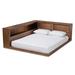Erie Modern Rustic and Transitional Queen Size Platform Storage Bed