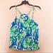 Lilly Pulitzer Tops | Lilly Pulitzer Tank Top - Size Small - Blue & Green | Color: Blue/Green | Size: S