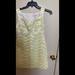 Lilly Pulitzer Dresses | Lilly Pulitzer Adrianna Yellow And Metallic Gold Sheath Dress Size 2 Zip Back | Color: Gold/Tan | Size: 2