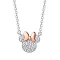 Disney Jewelry | Disney Minnie Mouse Two-Tone Necklace*Nwb | Color: Silver | Size: Os