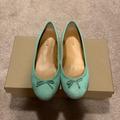 J. Crew Shoes | J.Crew Suede Flat Shoes | Color: Green | Size: 7