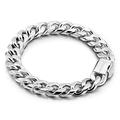 H&Beautimer Fashion 925 Sterling Silver Classic Cuban Chain Bracelet 10mm-7 "8" 9 "10" Curb Cuban Bracelet Solid Thick Large Link Bracelet For Men & Boys Jewelry Gift, 9.5 Inches, Sterling Silver