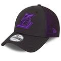 New Era Adults LA Lakers Mesh 9Forty Snapback Trucker Cap - Black