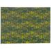 KAVKA DESIGNS Rhododendron Office Mat by Becky Bailey in Green | 0.08 H x 84 W x 60 D in | Wayfair MWOMT-17302-5X7-BBA8268