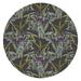 KAVKA DESIGNS Squill Office Mat by Becky Bailey in Gray/Green | 0.08 H x 60 W x 60 D in | Wayfair MWOMT-17299-5X5-BBA8288