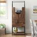 Sand & Stable™ Frenchboro Bar Cabinet Wood/Metal in Brown | 70.79 H x 16.26 D in | Wayfair 133DE7EFD1954C6599B0D5145F19B425