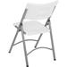 Interion Plastic/Resin Stackable Folding Chair Plastic/Resin in White | 32 H x 18.75 W x 21.5 D in | Wayfair 695540
