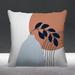 ULLI HOME Corini Abstract Mid-Century Indoor/Outdoor Throw Pillow Polyester/Polyfill blend | 18 H x 18 W x 4.5 D in | Wayfair