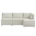 White Sectional - Birch Lane™ Belmoor 98" Wide Reversible Modular Sofa & Chaise w/ Ottoman Polyester | 30 H x 93 W x 62 D in | Wayfair