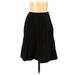 Max Azria Casual A-Line Skirt Knee Length: Black Solid Bottoms - Women's Size 0