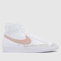 Nike blazer mid 77 vintage trainers in white & pink