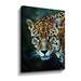 Latitude Run® Jaguar Prowl for Prey by Aldridge - Graphic Art on Canvas Canvas, Cotton in Green/Orange | 24 H x 4.5 W x 2 D in | Wayfair