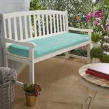 Breakwater Bay Outdoor Sunbrella Seat Cushion, Glass in Gray/Green/Blue | 2 H x 57 W x 16 D in | Wayfair DC74FE7D40D84E65BA579C202B5992F8